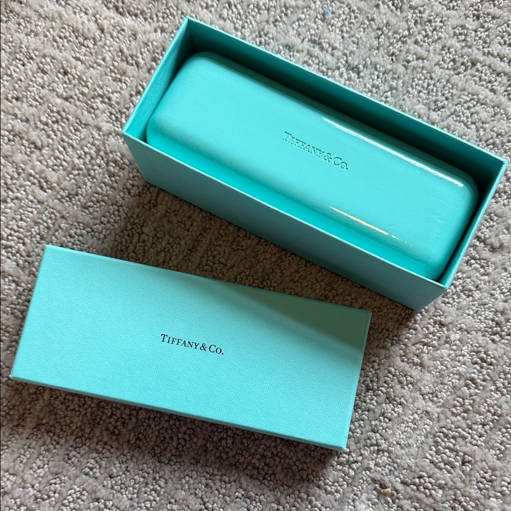 Tiffany & Co. Signature Blue Eyewear Glasses, Case and Box - Picture 2 of 4